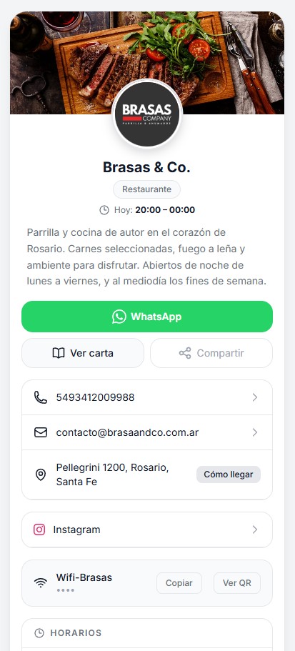 Perfil de Brasa & Co. en NEXO